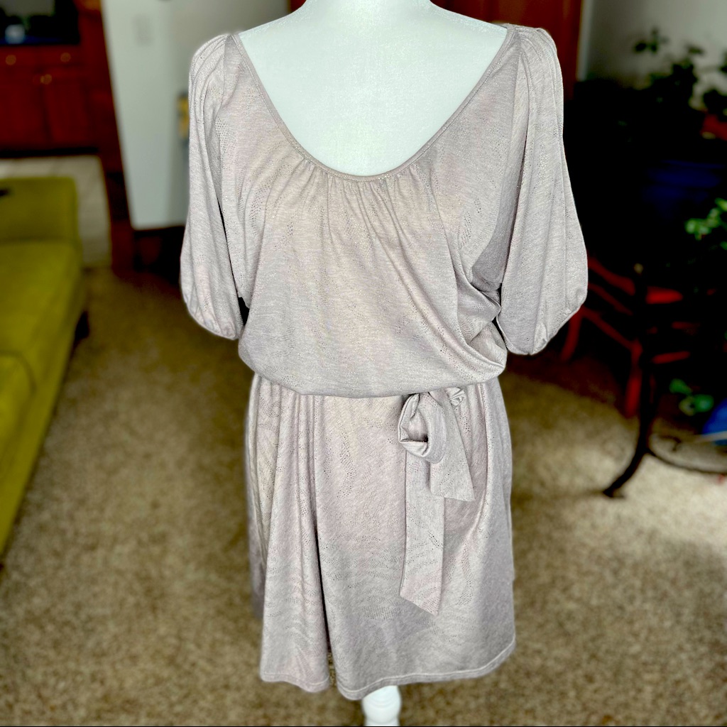 Drew Mini Dress Balloon Sleeves Size Medium